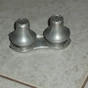 Vintage Aluminum Salt and Pepper Shakers